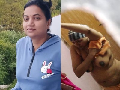 Married sister caught bathing through window viral MMS