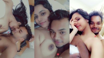 Cute teen couple enjoying in hotel viral video