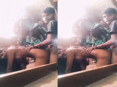 Village cousin sister fucking in standing doggy style