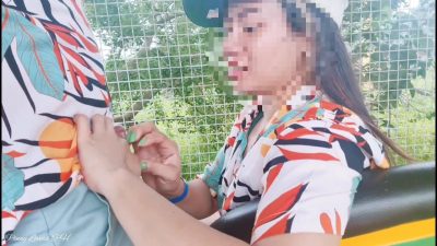 Asian Risky Outdoor Sex in Amusement Park