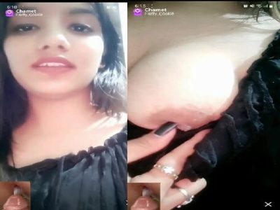 Cute Chamet girl showing boobs on private live cam