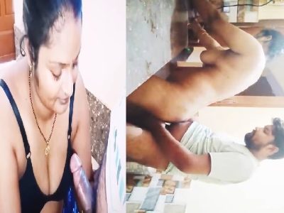 Tight bra boobs showing bhabhi sucking dick of devar