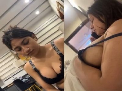 Big boobs Paki slut slipping nipple while on call