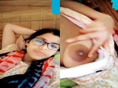Innocent bhabhi boob show to ex-boyfriend viral MMS