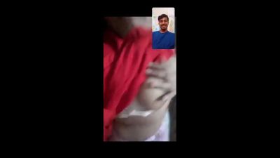 big boobs showing GF on video call pleases lover