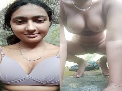 Virgin village fingering pussy girl in outdoor viral xxx