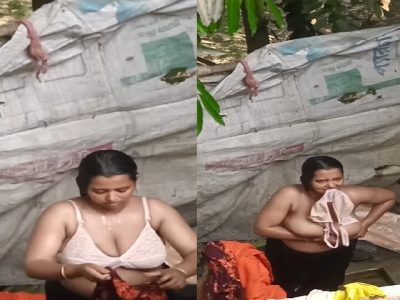 Outdoor bath bhabhi showing huge milk tankers