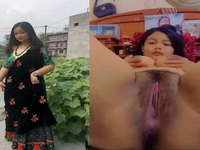 Sikkim village girl showing hairy pussy on camera