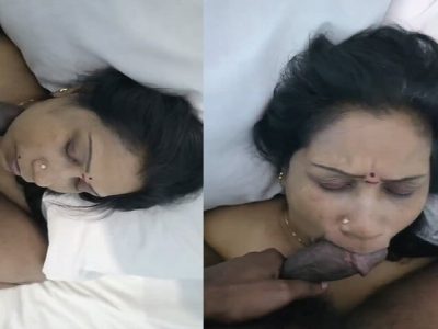 Wife mouth fucking during honeymoon in hotel room