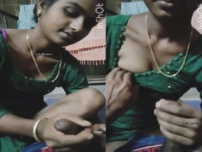 Village wife erotic blowjob and sex with husband