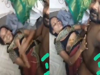 Selfie sex video of lonely Tamil aunty with mama