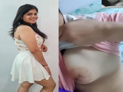 Tattooed breasts Indian girl showing boob on video call