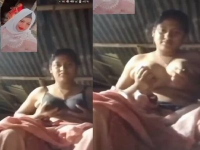 Bengali village girl bra removed and boobs pressing