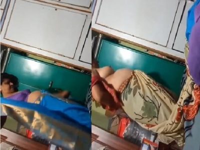 Hot mom dress change boobs show viral topless clip