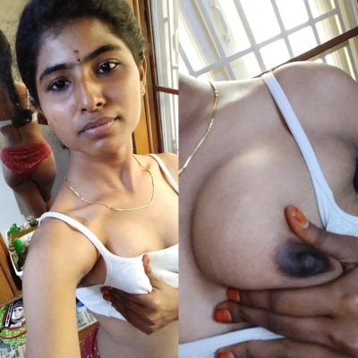 Tamil slim college girl small boobs showing selfie