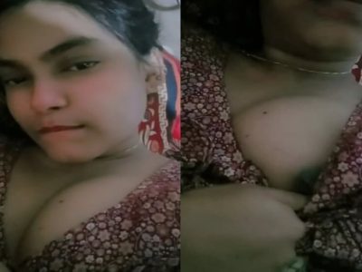 Teasing with nipple slip by sexy and horny girl