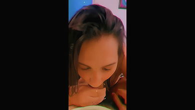 Sexy Horny Babe Giving Blowjob