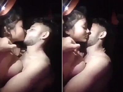 Village lovers fucking for first time at night