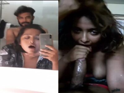 Indian spitting blowjob to big dick by horny GF