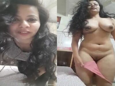 Gorgeous Mumbai bhabhi striptease viral nude video