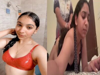 Hot ass nerd Indian girl doggy viral sex with lover