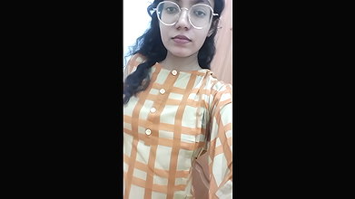 Slim Nepali girlfriend showing her big and tight ass