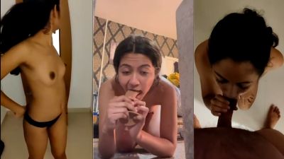 Girl enjoys a dildo before actual desi xxx actions with BF
