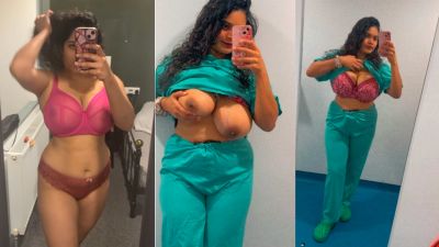 Hot and busty Nurse records her xxx HD video