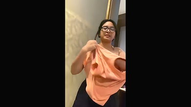 Innocent Glasses Girl Nude Captured Hard Fucking With Boyfriend
