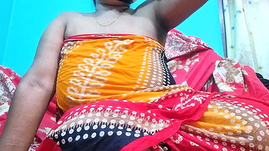 Sweet and beautiful girl enjoying her My Desi moment