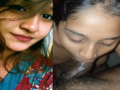 Sharp boobs girlfriend hard mouth fucking by boyfriend