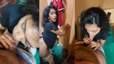 Indian porn of a couple fucking in a mall’s changing room