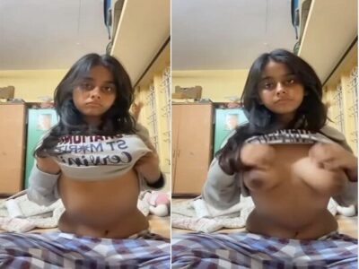 Indian Sex MMS: 20yo Desi Girl Teases BF with Big Boobs